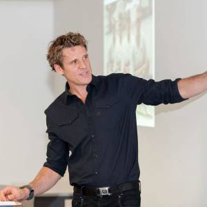 Olympian adventurer James Cracknell inspires Sports Performance students as he talks about his sports challenges and goals