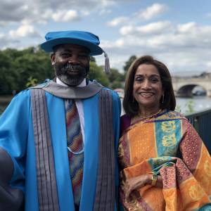 Your brains will set you free, Director of Kingston Race and Equalities Council tells graduates as he is awarded an honorary degree by Kingston University 