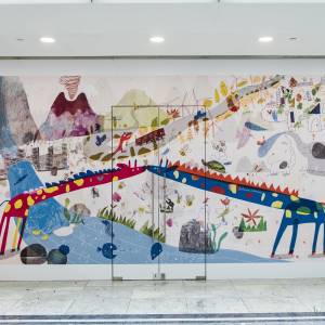 Kingston School of Art student gives Canary Wharf store front makeover in creative collaboration with Canary Wharf Group