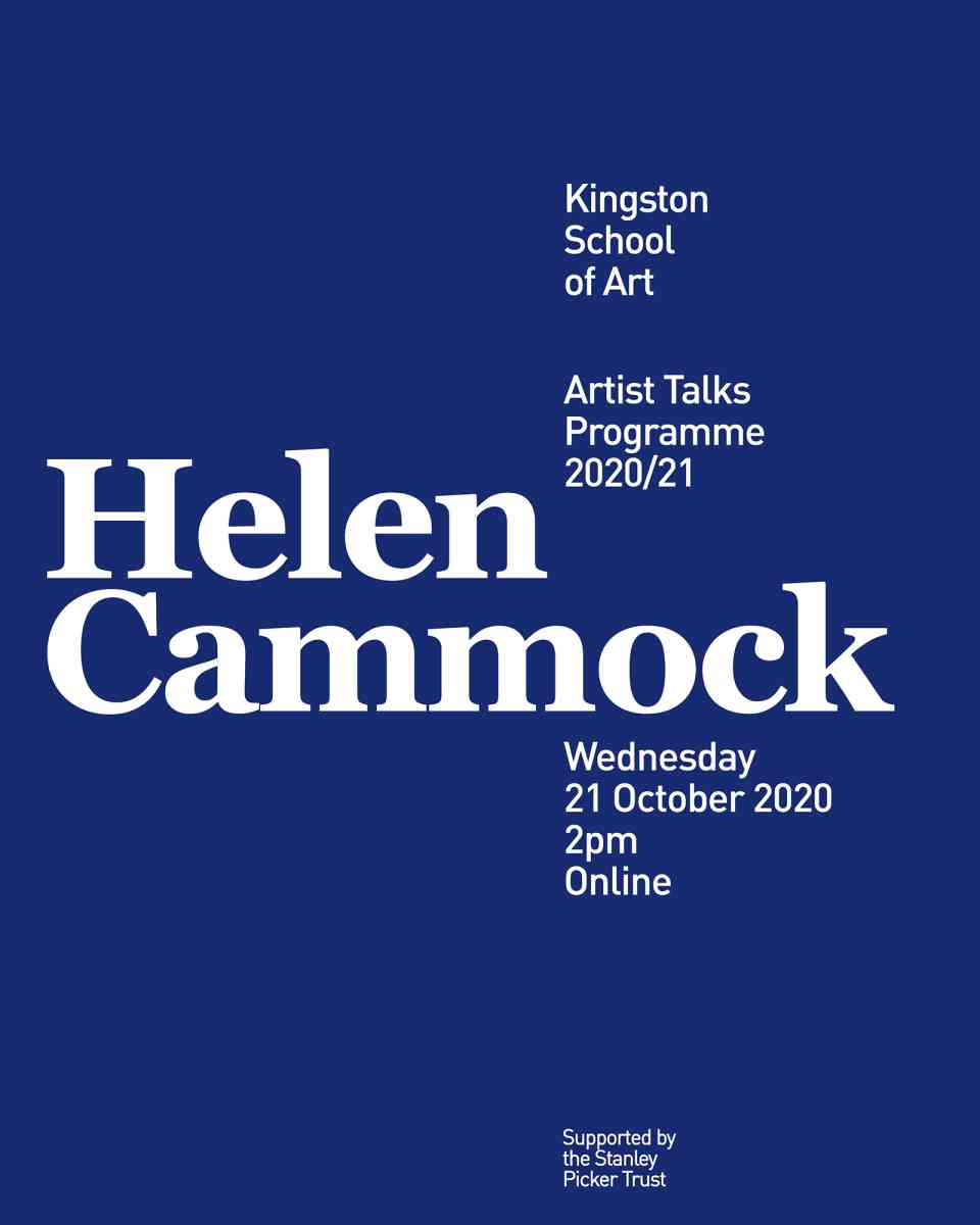 Artists Talks programme poster - Helen Cammock