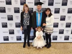 Kingston University alumnus finally gets to celebrate his graduation 29 years after missing his ceremony 