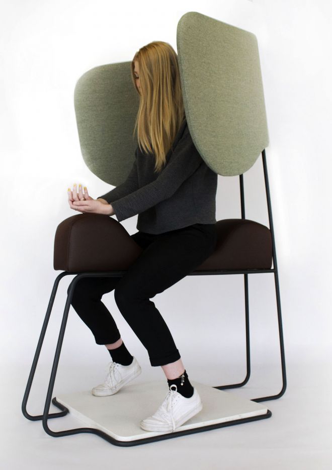 The Meditasi Chair, designed by 3rd year product and furniture design student Sara Pagani
