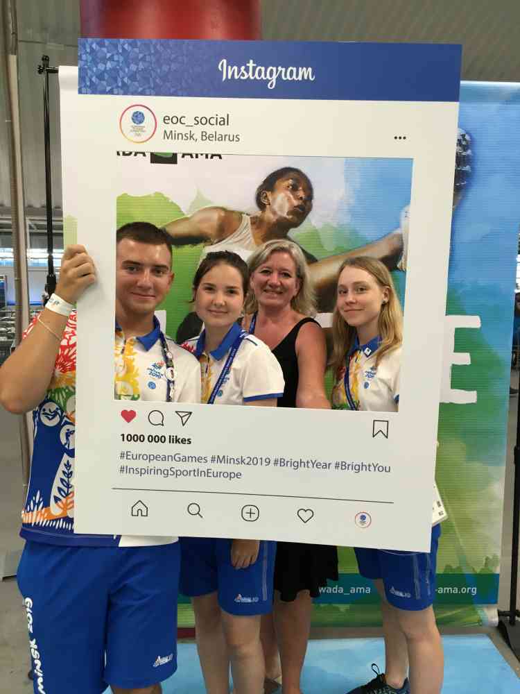 European Games, Minsk, Belarus, June 2019 - Part of my research team at the WADA outreach centre in the Athlete Village