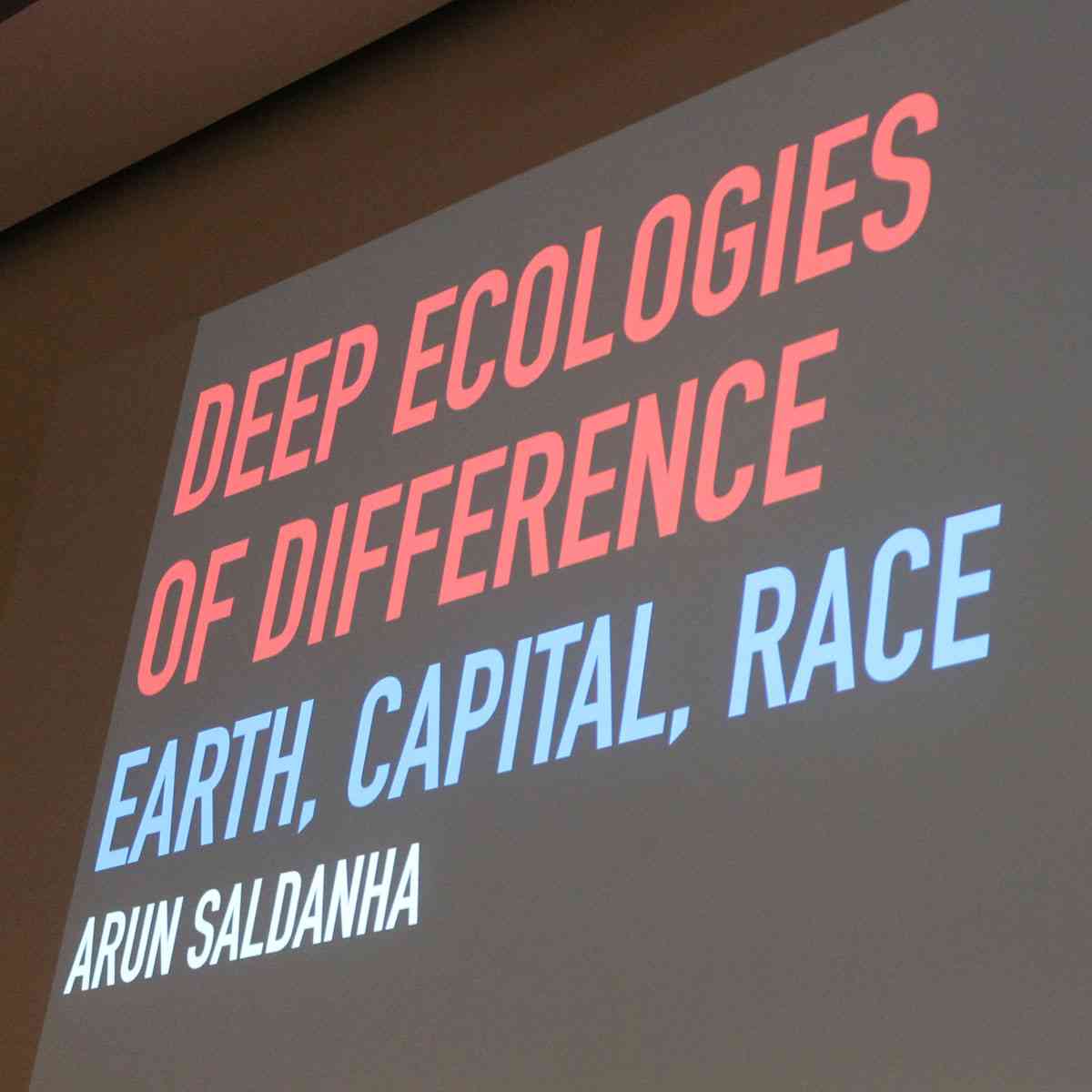 Arun Saldanha - Professor Arun Saldanha (University of Minnesota) has been teaching at the Department of Geography since 2004. From 2016-18 he is Image Fund Arts, Design and Humanities Chair. 