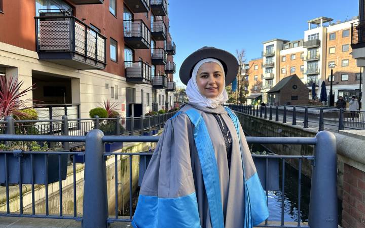 Syrian academic graduates with PhD from Kingston University after fleeing war-torn country  