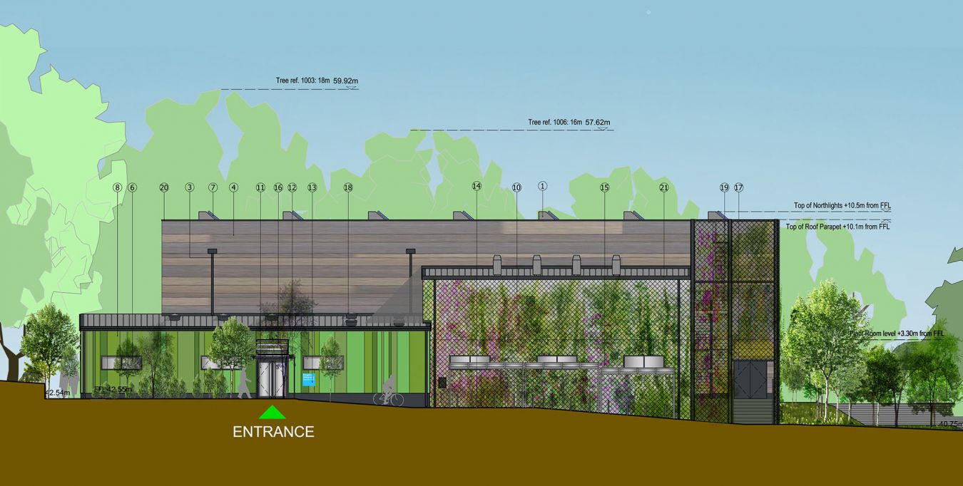 Architects\' plans for the new sports hall at Kingston Hill