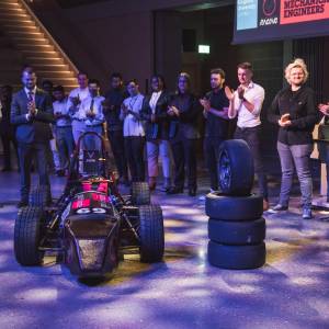 Kingston University racing team unveils car that will take to the track for Formula Student competition at iconic Silverstone circuit 
