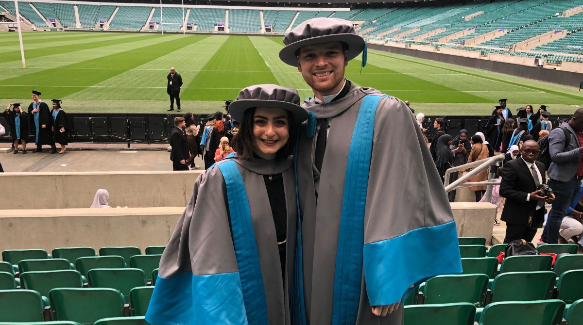 PhD chemistry graduates tie the knot after Kingston University proves the perfect match