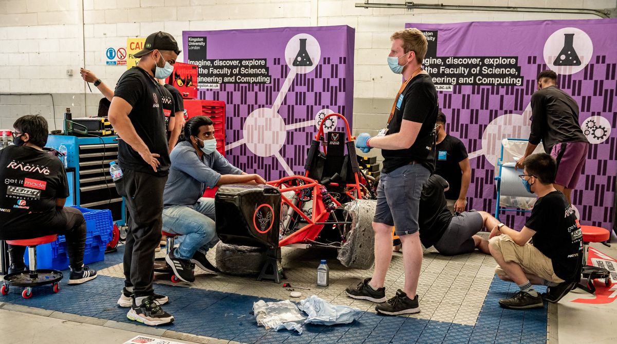 Kingston University engineering students take on teams from across the globe in Formula Student competition at Silverstone 