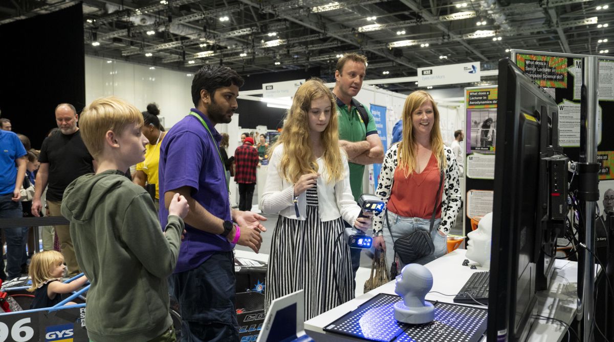 Kingston Universityshowcases computing and engineering expertise to thousands of visitors at this year's New Scientist Live