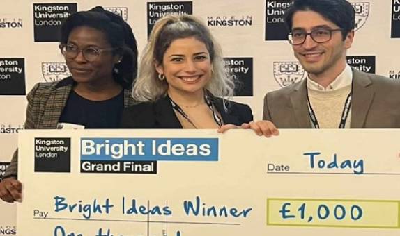 Bright Ideas winners awarded a cheque for £1,000