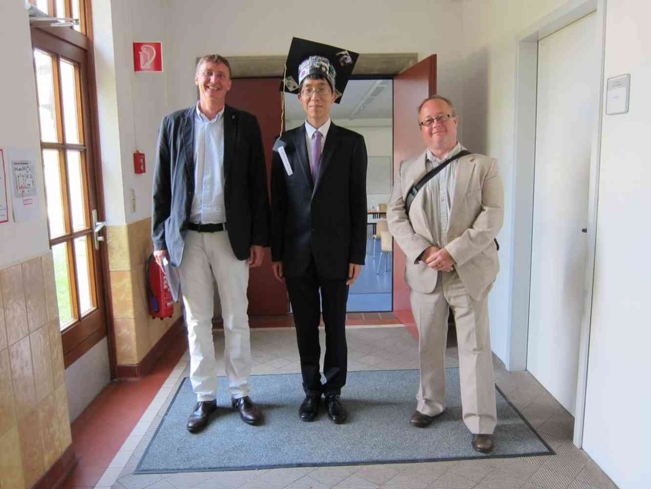PhD Viva as External Examiner - Jacobs University, Bremen, Germany - Dr. Seung-Hun Lee with Prof. Dr. Nikolai Kuhnert and Dr. Adam Le Gresley