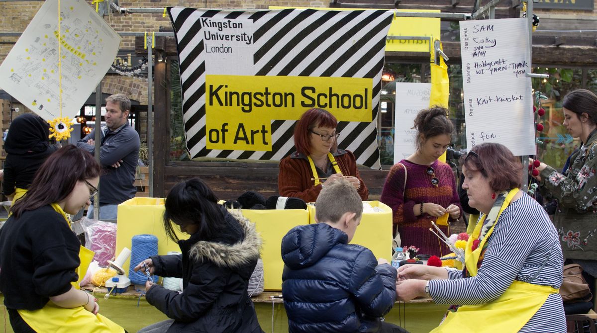 Kingston School of Art's Design School takes over Spitalfields Market as part of the London Design Festival 