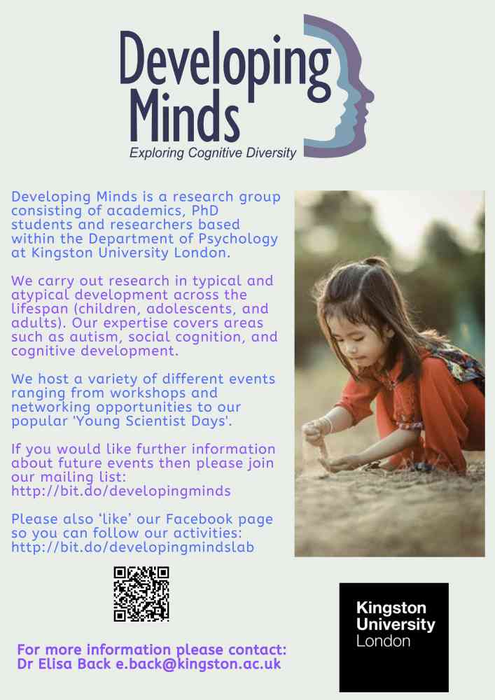 Flyer - Developing Minds Lab Flyer