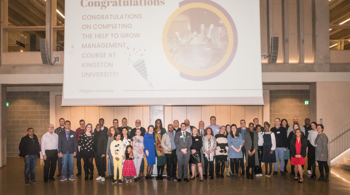 Kingston University's Help to Grow Management Programme celebrates supporting development of 300 businesses 