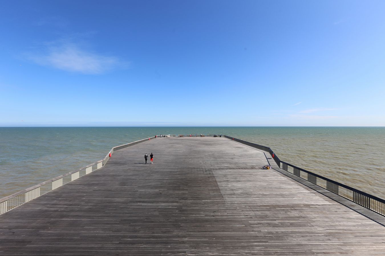 The newly designed pier provides 11,720 square metres for a variety of public uses. Picture credit: Alex de Rijke 