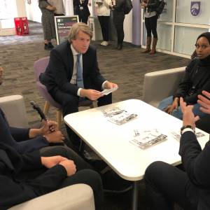 Universities Minister Chris Skidmore discusses importance of education and significance of Black History Month in return visit to Kingston University 