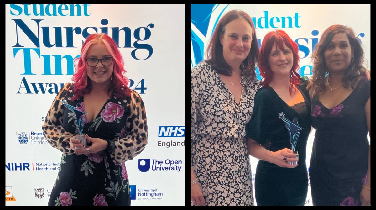 Kingston University scoops two accolades at national Student Nursing Times Awards