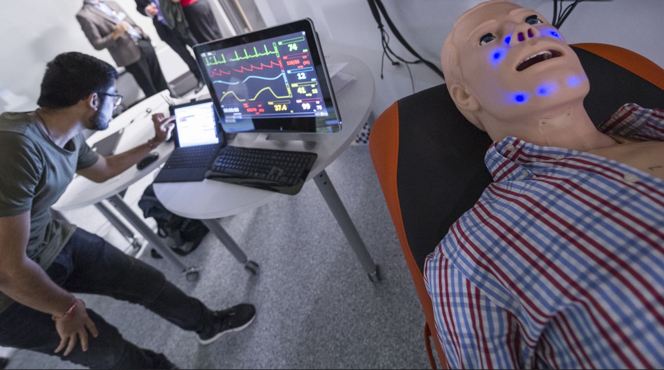 Hal, the patient simulator robot, is an example of some of the cutting-edge equipment made available to staff and students at Kingston University.