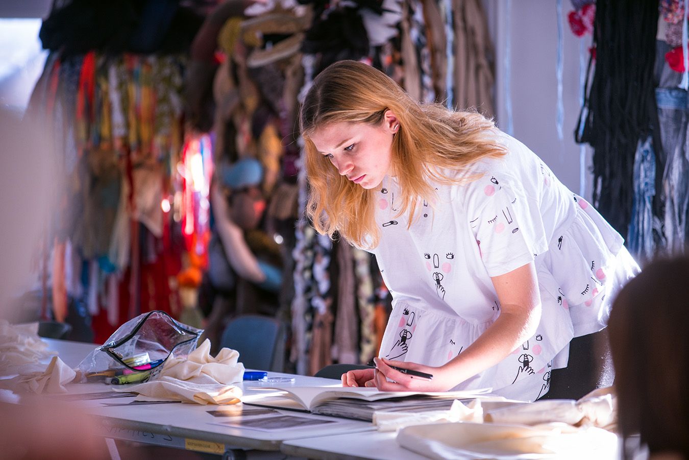 Picture of a girl in a design studio