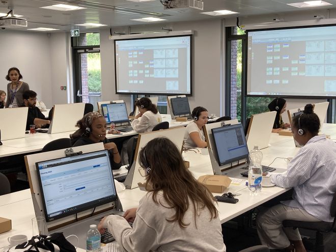 Kingston University's Clearing hotline operators working