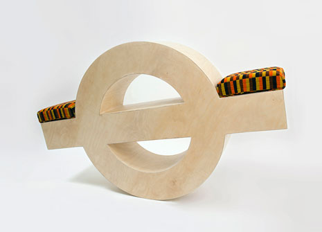 Clare Newsam's take on London Underground's famous logo saw the motif swinging into action as a seesaw.