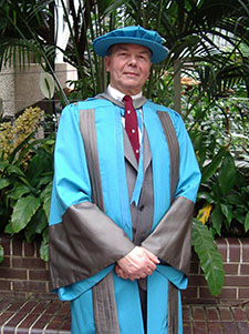 Richard Selley was honoured by the university in 2006.