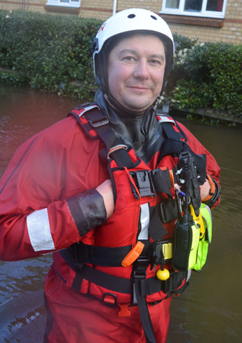 Dr Ian Greatbach stepped out of the lecture theatre to share his knowledge co-ordinating the emergency response to the flooding in Chertsey. 