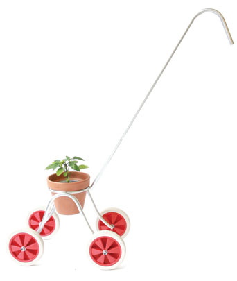 Alice also designed a stroller for her plant progeny which she showed at London exhibition New Designers this summer.