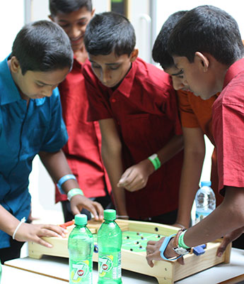 Students attending the convention got stuck into a number of different activities and games.