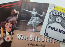 The archive contains a host of vintage theatre programmes from shows such as Sweeney Todd, West Side Story and Follies.