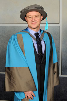 Chief Executive of the Civil Aviation Authority Andrew Haines receives an honorary degree recognising his outstanding contribution to business and entrepreneurship.