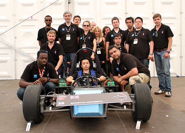 Kington University's e-Racing team boasts members from all corners of the globe.
