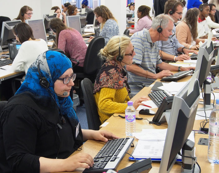 By the end of the first day, there had been more than 14,000 calls made to the Kingston University Clearing hotline.