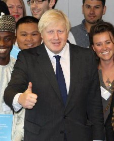 London Mayor Boris Johnson was impressed by Kingston's green credentials at this year's Low Carbon Prize ceremony.