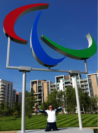 Martine in the Paralympic Park