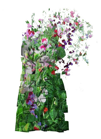 Bez Baik came up with the concept for a dress that incorporates living plants.