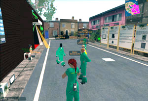 Being called out to a nightclub to attend to a female patient is just one activity students are tasked with as part of the paramedic course which is being taught in Second Life.
