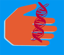 Lawrence Zeegen artwork for the Guardian newspaper on handing over DNA to the authorities