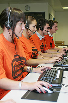 Specially-trained student Clearing hotline operators have been taking calls from higher education hopefuls.