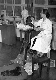 Dora Gordine spent hours working in her studio at Kingston Universityâ€™s Dorich House. 