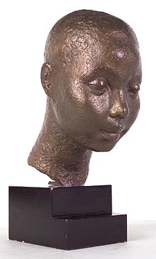 Gordine drew her inspiration from her travels across the globe, producing the sculpture African Head between 1928 and 1929.