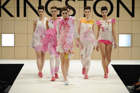 The recession has prompted fashion students to be more creative and resourceful when creating their collections.