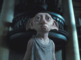 Dobby is the creation of Kingston graduate Christian Manz and his team at Framestore. Image courtesy of Framestore and Warner Bros.