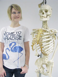 Francesca Houston found herself sizing up a career in radiography after a call to Kingston University's Clearing hotline.