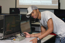 Games programming student Ivan Kabunga believes the new facility will help boost him up the career ladder.