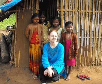 Kate Ofman was one of 10 students who travelled to the southern district of Mysore in India. 