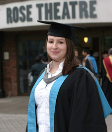 Mathematical science graduate Katie Bateman scooped two awards on graduation day as well as her First Class degree.