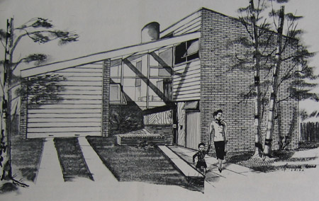 A sketch of one of Kenneth Wood's designs.