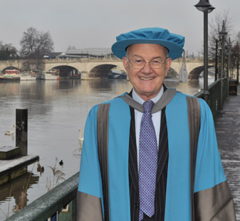 Lord Judge received his honorary doctorate at a ceremony in Kingston. 